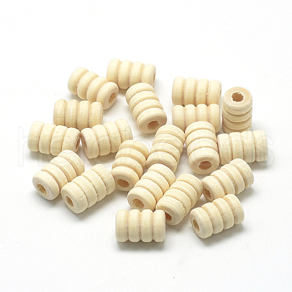 Unfinished Wood Beads X-WOOD-T007-02-1