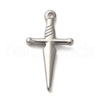 Non-Tarnish 304 Stainless Steel Pendants STAS-R223-05B-1
