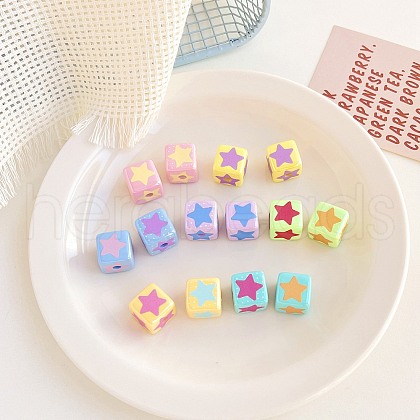 Opaque Acrylic Bead OACR-H028-A04-1