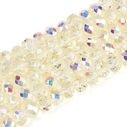 Transparent Glass Beads Strands EGLA-N016-4mm-05-1