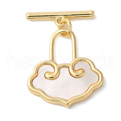 Brass Toggle Clasps KK-N254-84G-1