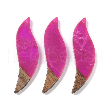 Resin & Wood Big Pendants WOOD-F015-18D-1