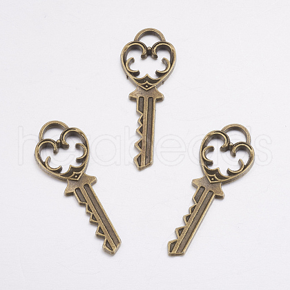 Alloy Key Pendants EA10901Y-AB-1