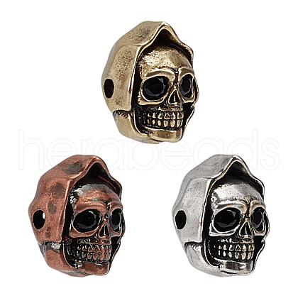 3Pcs 3 Colors Brass Beads FIND-FG0003-71-1
