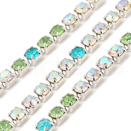 Rhinestone and Iron Cup Chain CH-A007-01H-1