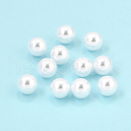Plastic Imitation Pearl Beads PEAR-H020-01G-1
