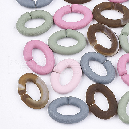 Rubberized Style Acrylic Linking Rings OACR-T011-130-1