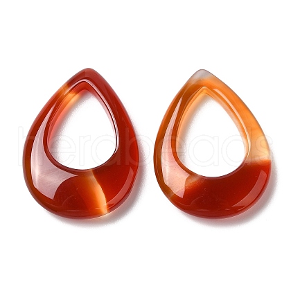 Natural Brazil Red Agate Pendants G-K337-02-1