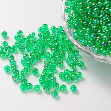 Eco-Friendly Transparent Acrylic Beads X-PL733-8-1