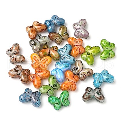 Picasso Baking Paint Glass Seed Beads GLAA-Q120-05A-1