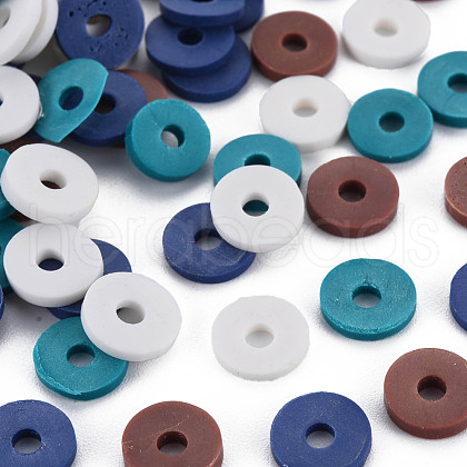 4 Colors Handmade Polymer Clay Beads CLAY-N011-032-17-1
