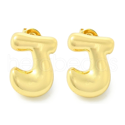 Rack Plating Brass Earrings EJEW-S222-01G-J-1
