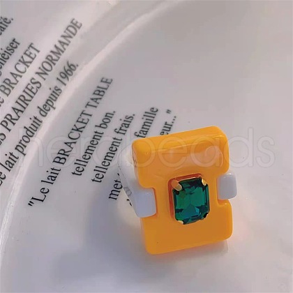 Resin Finger Rings for Women Girls FS-WGEC405-01-1