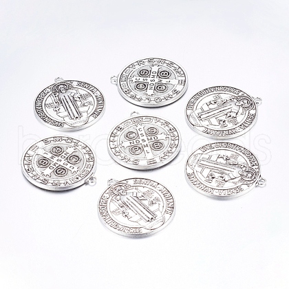 Tibetan Style Alloy Big Pendants X-TIBEP-A17171-AS-FF-1