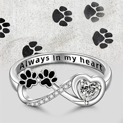 Brass Rhinestone Finger Rings for Women FS-WGAC777-02-1