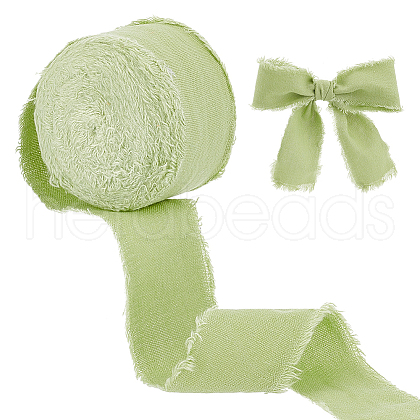 10M Polyester Frayed Ribbon OCOR-WH0094-01B-1