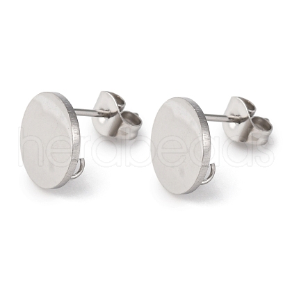 304 Stainless Steel Stud Earring Findings STAS-D371-02P-04-1