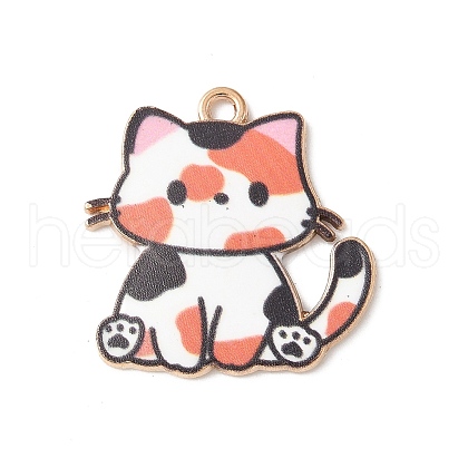 Alloy Enamel Pendants FIND-H047-01G-02-1