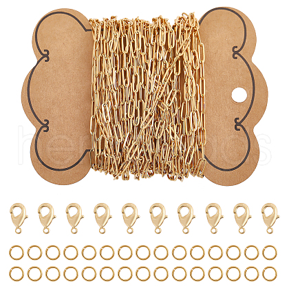 Globleland 5M 304 Stainless Globleland 304 Steel Paperclip Chains FIND-GL0001-82-1
