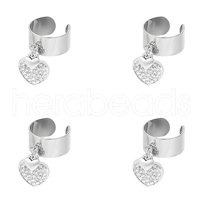 304 Stainless Steel Cuff Rings RJEW-UN00014-1