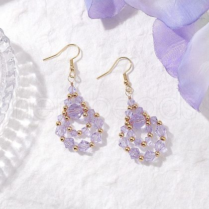 304 Stainless Steel Dangle Earrings EJEW-JE06368-03-1