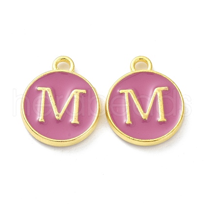 Golden Plated Alloy Enamel Charms ENAM-XCP0001-13M-1