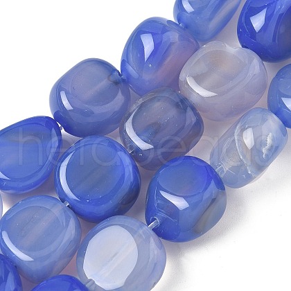 Natural Agate Beads Strands G-H295-D01-13-1