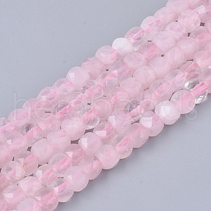 Natural Rose Quartz Beads Strands G-S362-007-1