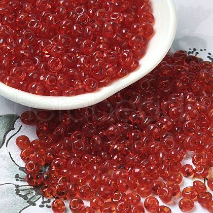 Transparent Colours Glass Seed Beads X1-SEED-P006-02A-06-1