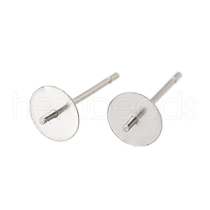 304 Stainless Steel Stud Earring Findings STAS-D370-02P-03-1