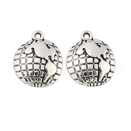 Tibetan Style Zinc Alloy Earth Charms TIBEP-R334-307AS-RS-1