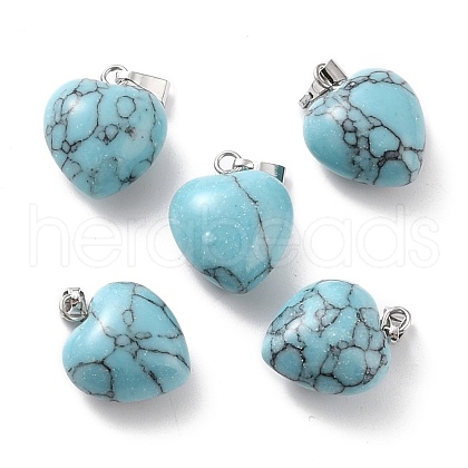 Synthetic Turquoise Pendants G-I311-A33-1