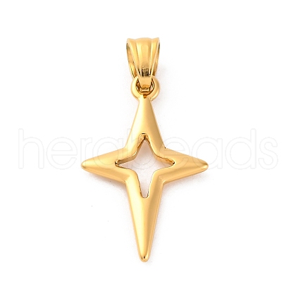 304 Stainless Steel Pendants STAS-L286-01G-1
