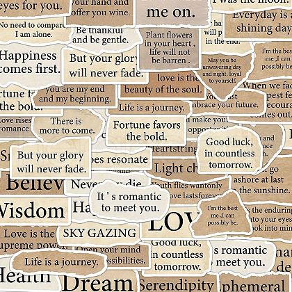 50Pcs PVC Self-Adhesive Inspirational Quote Stickers AJEW-R002-05A-1