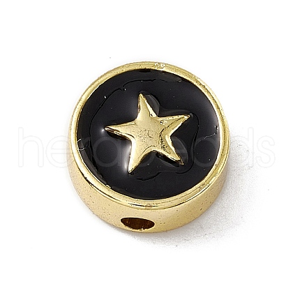 Brass Enamel Beads KK-F814-03G-03-1