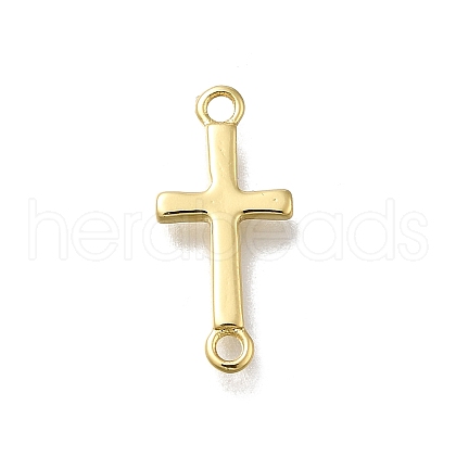 Brass Connector Charms KK-V002-02G-1