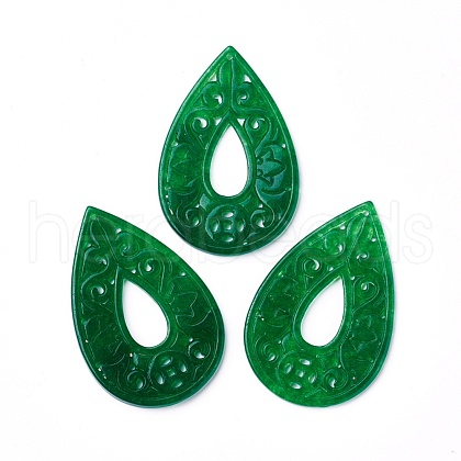 Natural Dyed Jade Big Pendants G-F611-08-1