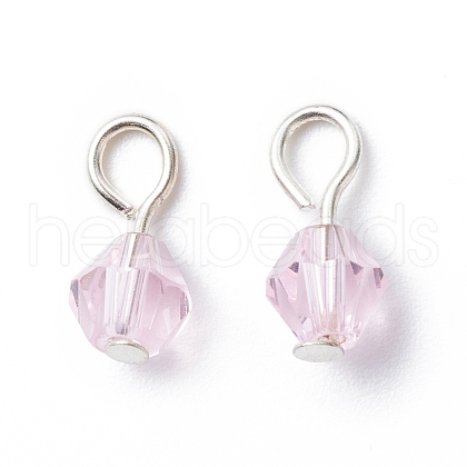 Transparent Glass Pendants PALLOY-PH01393-05-1