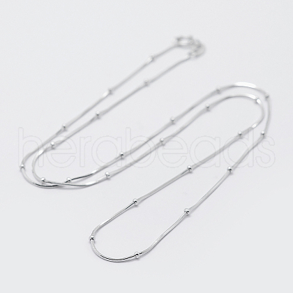 Sterling Silver Snake Chain Necklaces STER-K171-19P-1