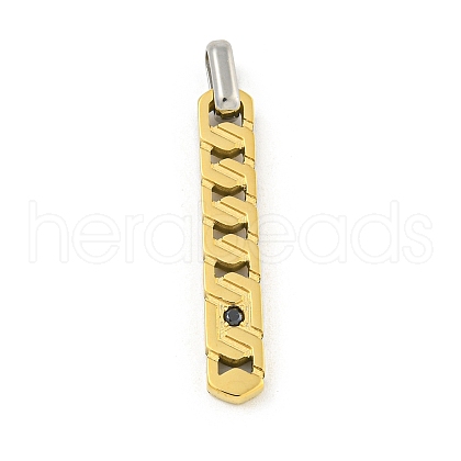 Ion Plating(IP) 304 Stainless Steel Pendants STAS-F307-04G-1