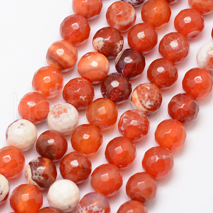 Natural Fire Crackle Agate Bead Strands G-K166-07F-10mm-14-1