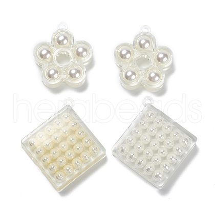 (Defective Closeout Sale: Yellowing) Transparent Acrylic Pendants TACR-XCP0001-05-1