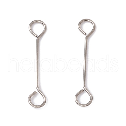 Non-Tarnish 304 Stainless Steel Connector Charms STAS-G291-03A-P-1