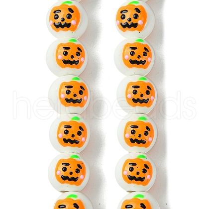Handmade Porcelain Beads Strands PORC-A025-01E-1
