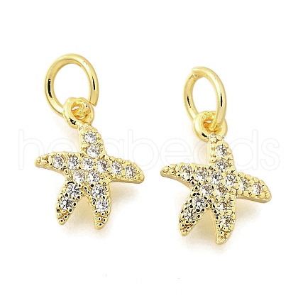 Brass Micro Pave Cubic Zirconia Pendants KK-K300-11G-1