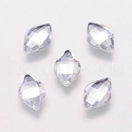 Taiwan Acrylic Rhinestone Cabochons ACRT-G021-11mm-02-1