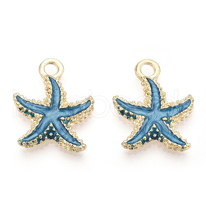 Alloy Enamel Pendants PALLOY-T056-08A-1