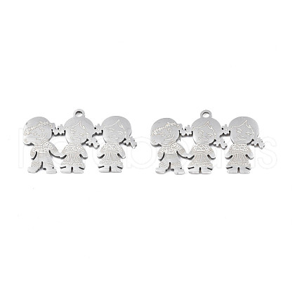 Non-Tarnish 201 Stainless Steel Pendants STAS-N091-152P-1