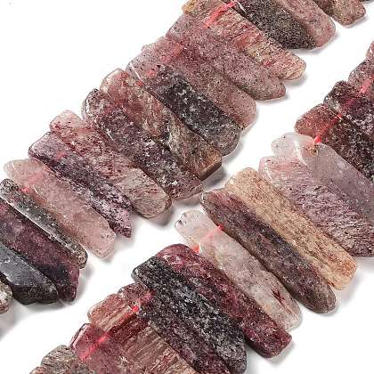 Natural Strawberry Quartz Beads Strands G-L551B-05C-1