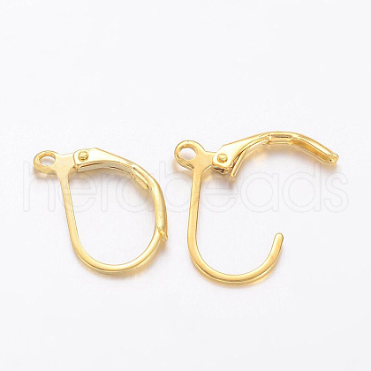 Beebeecraft 4Pcs Brass Leverback Earring Findings KK-BBC0013-67-1